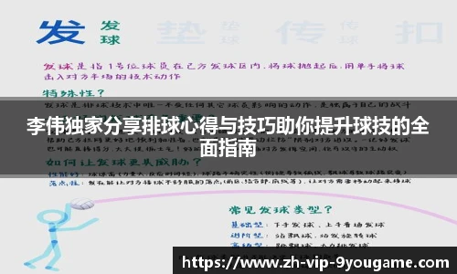 李伟独家分享排球心得与技巧助你提升球技的全面指南